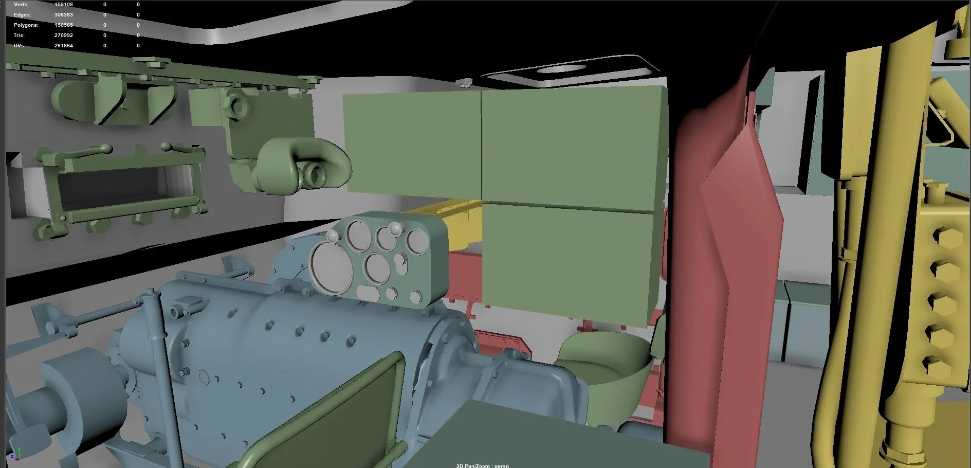 The driver's position in the Panzer IV