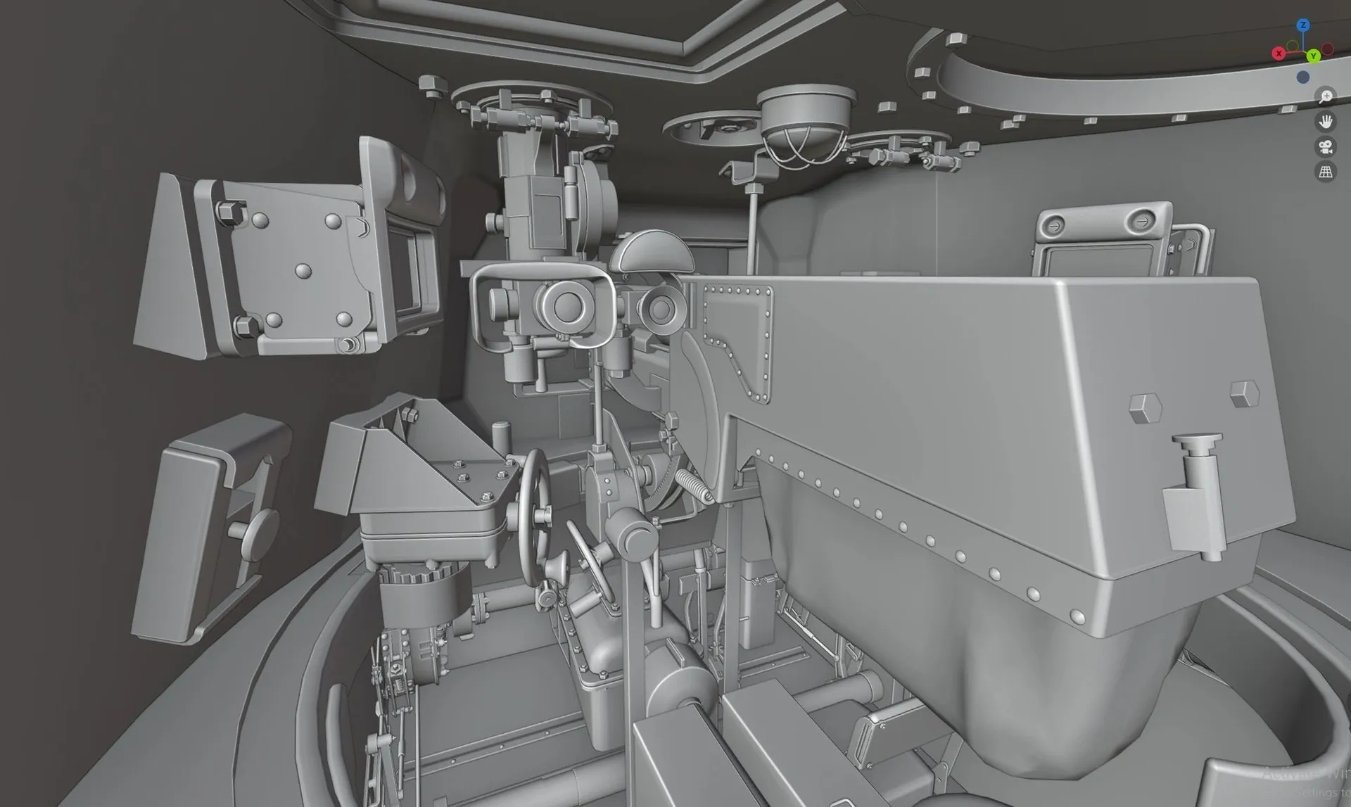 The gunner's position